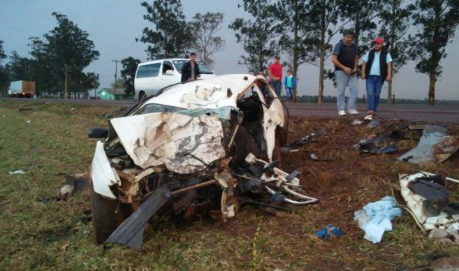 Accidente de tránsito en Hernandarias deja 5 fallecidos
