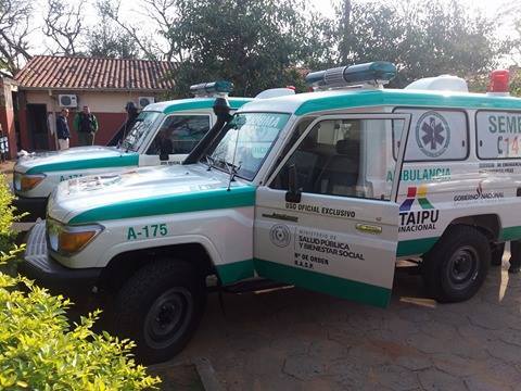 Hospitales de Villa Florida y Ayolas con nuevas ambulancias