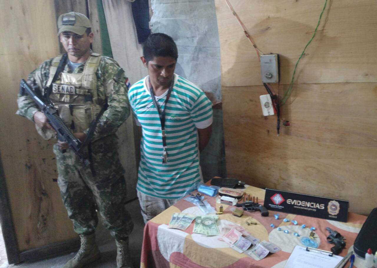 SENAD capturó a microtraficante de drogas en el Bañado Sur