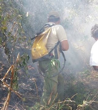 “El temor es que el fuego alcance a las casas de la zona”