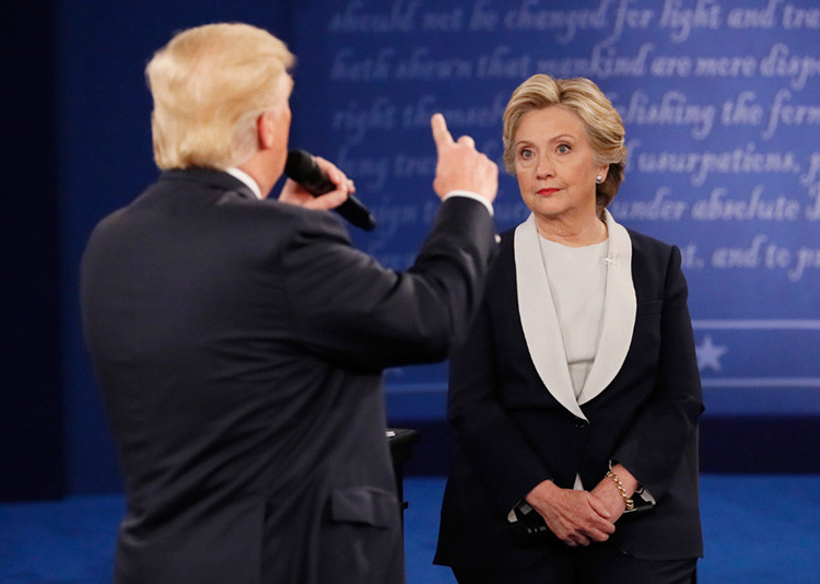Encendido segundo debate entre Donald Trump y Hillary Clinton