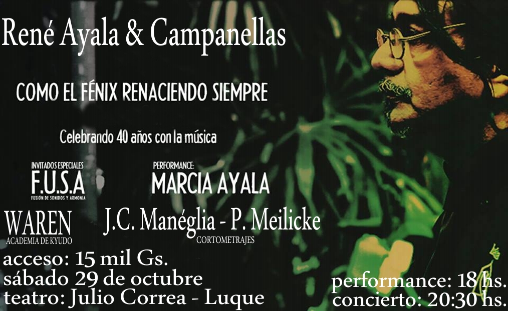 Concierto por 40 años de René Ayala y su ensamble Campanellas