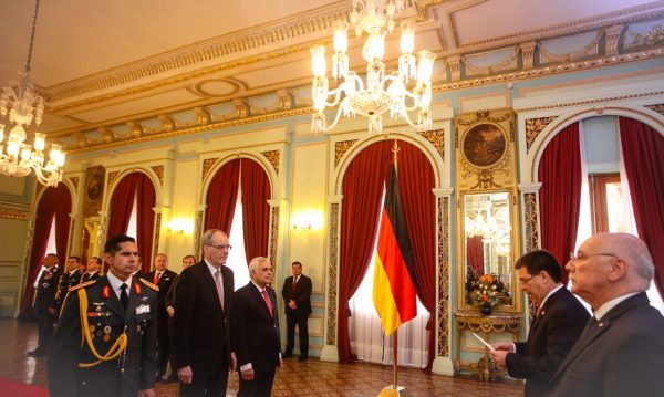 Embajadores de Alemania e Italia presentaron cartas credenciales