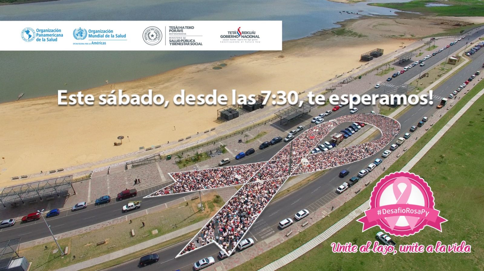 Mañana, Paraguay puede hacer historia con el mayor lazo rosa humano de la Región