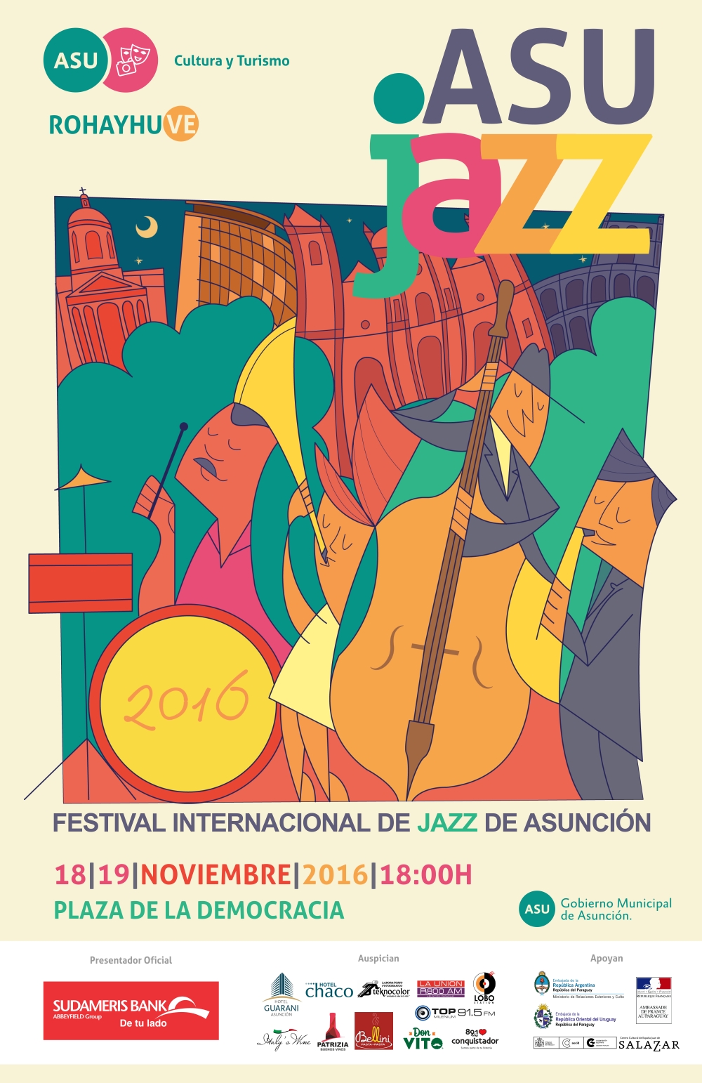 “AsuJazz 2016” continúa este sábado en la Plaza de la Democracia