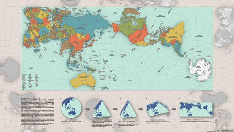 El curioso mapa que muestra el mundo tal como es