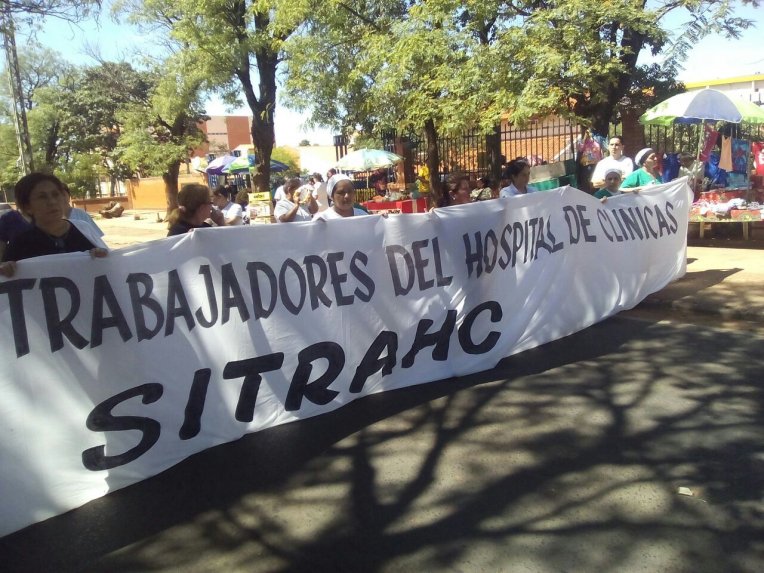 Trabajadores del Hospital de Clínicas se movilizarán