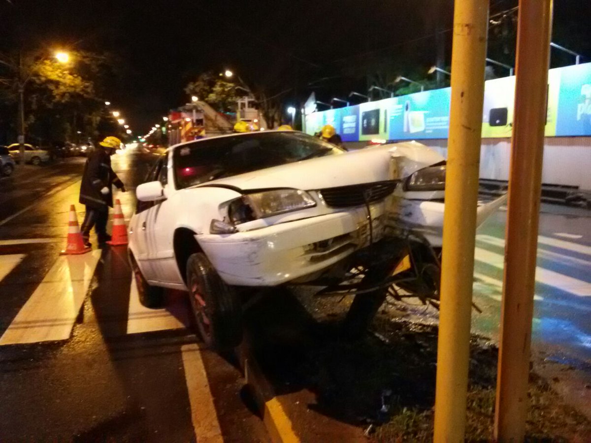 Accidente sobre Avenida Choferes del Chaco no registra heridos