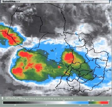 Anuncian más lluvias para la mañana del 8 de diciembre