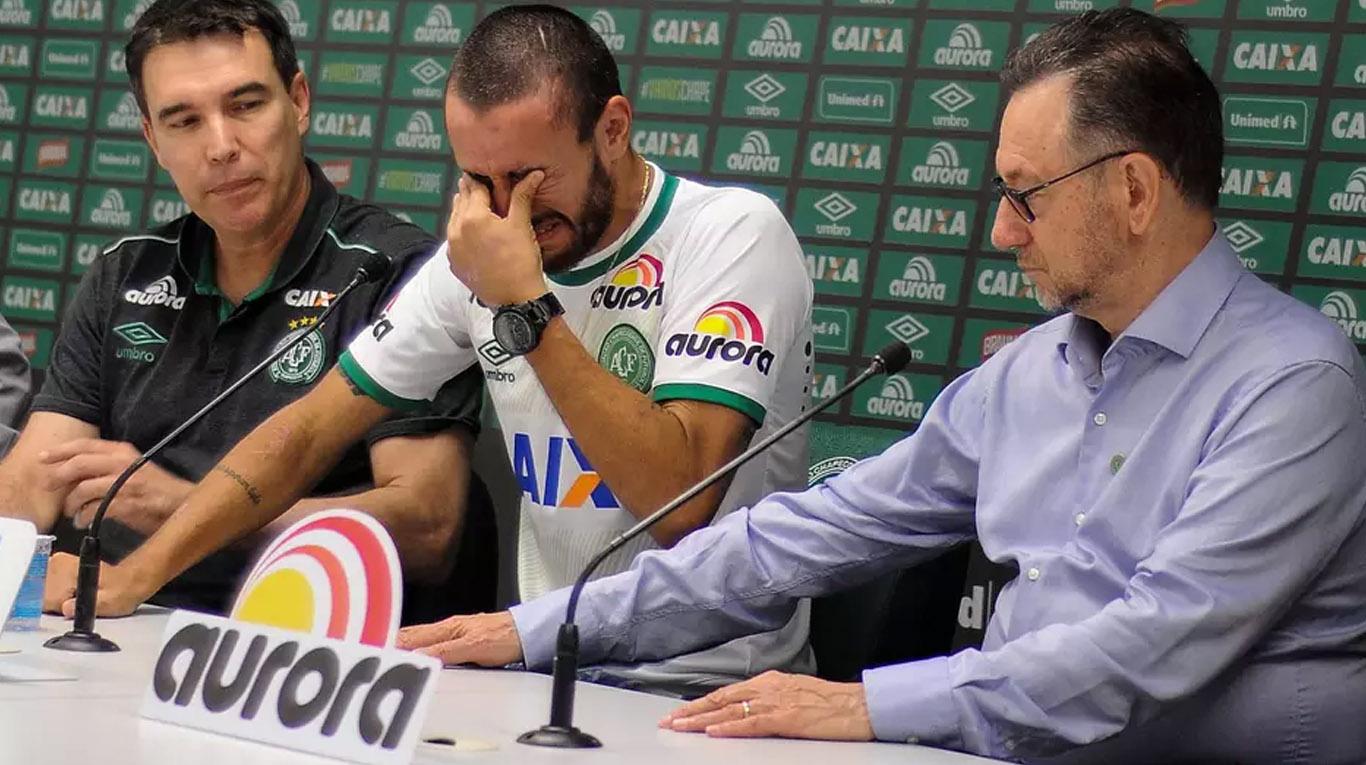 El desgarrador llanto de Alan Ruschel