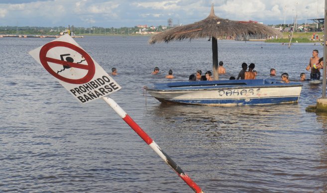 Margen izquierda del Río Paraguay con alto porcentaje de coliformes