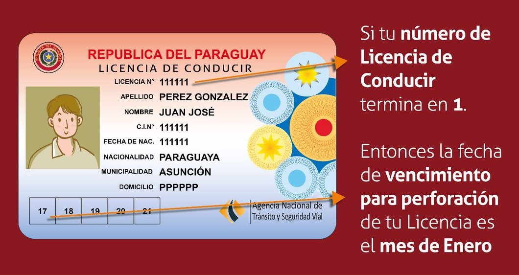 Licencias de conducir unificadas se realizarán cuando las mismas venzan