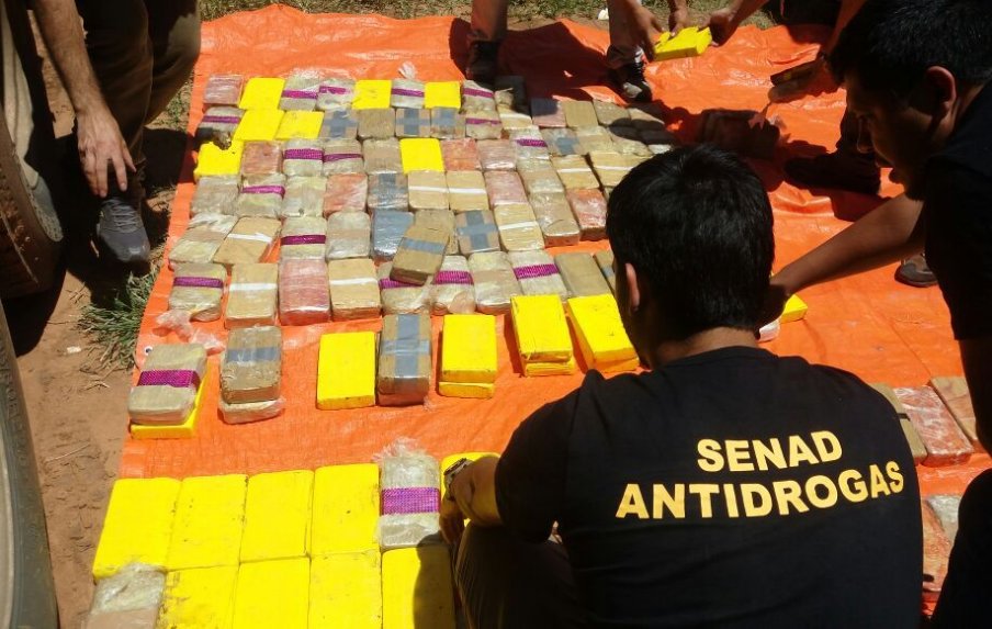 SENAD incauta más de 245 kilos de cocaína procedente de Bolivia