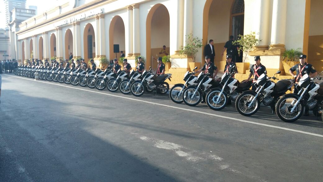 Policía recibe nuevas motocicletas para entrenamiento