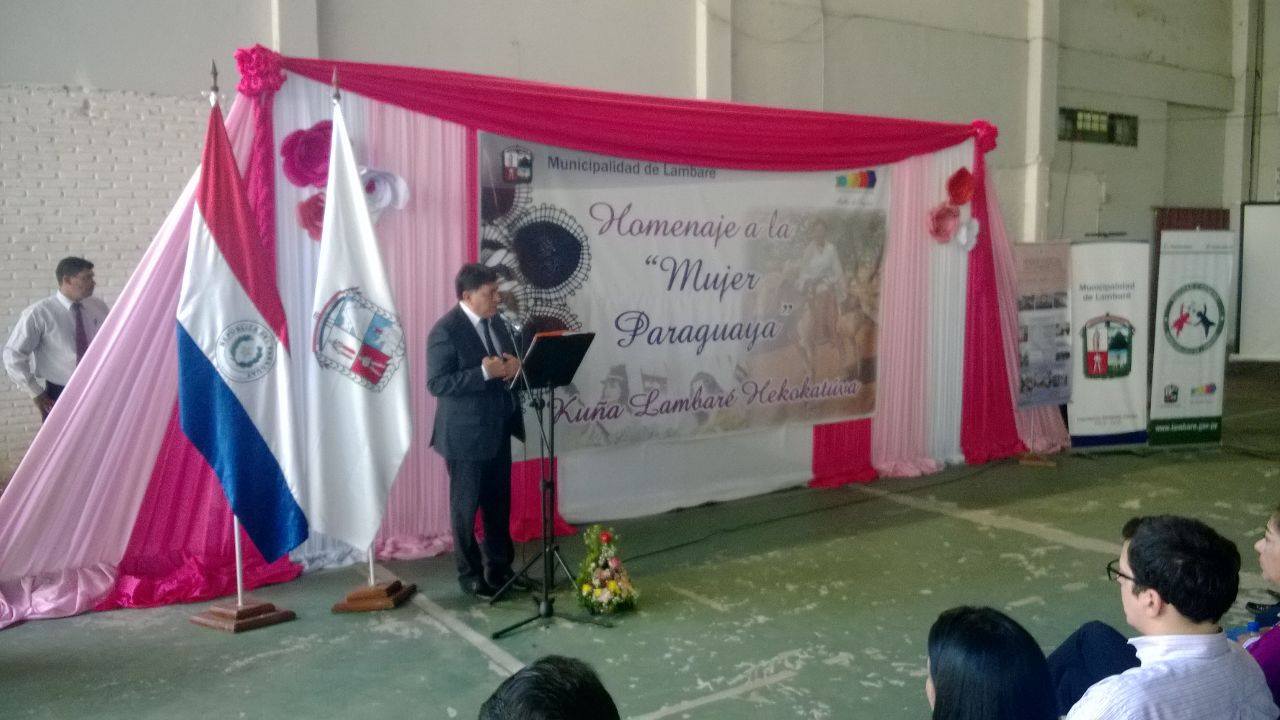Iniciaron festejos por la Semana de la Mujer Paraguaya en Lambaré