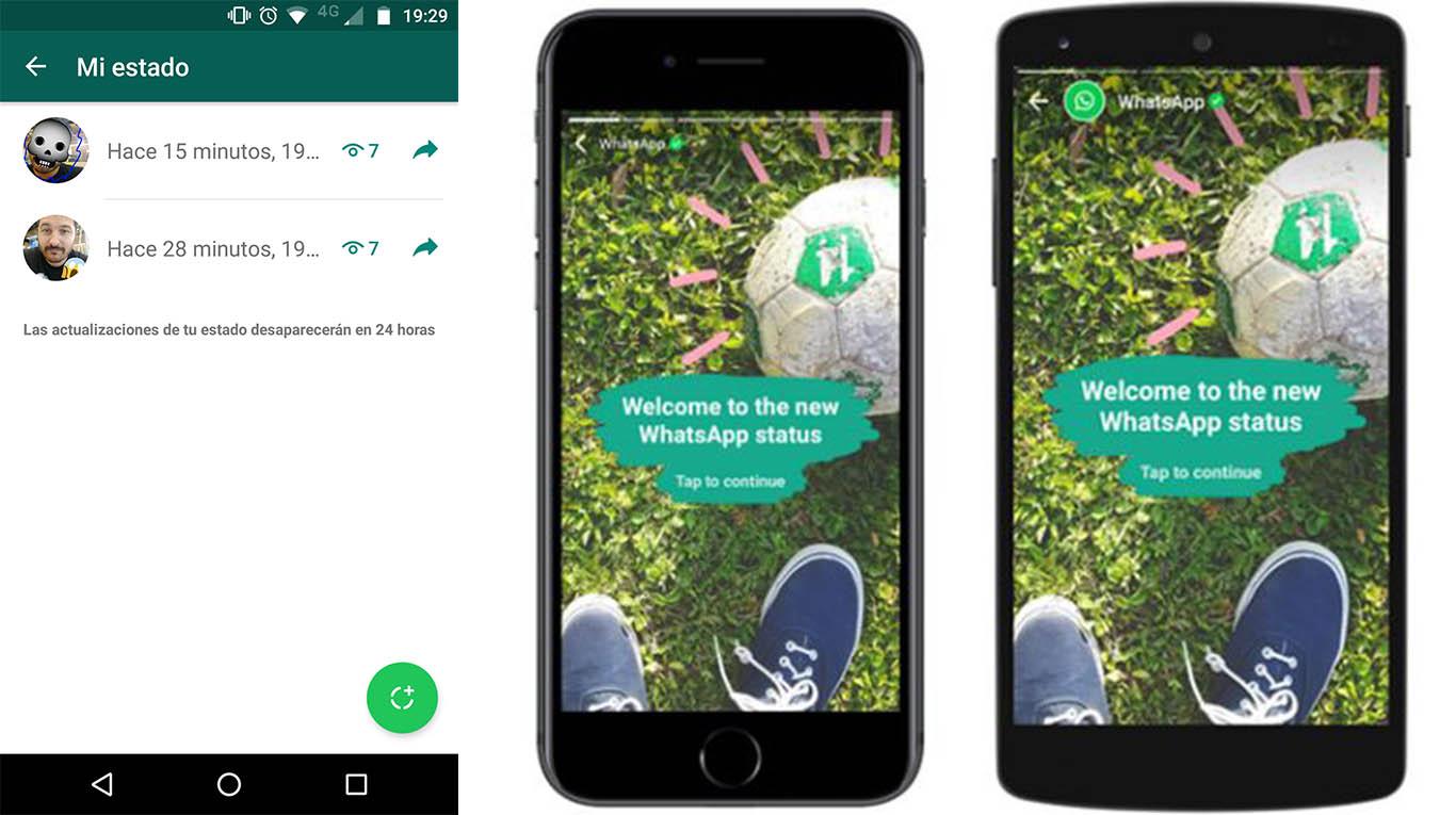 Así funcionan los “estados” de WhatsApp con fotos y videos