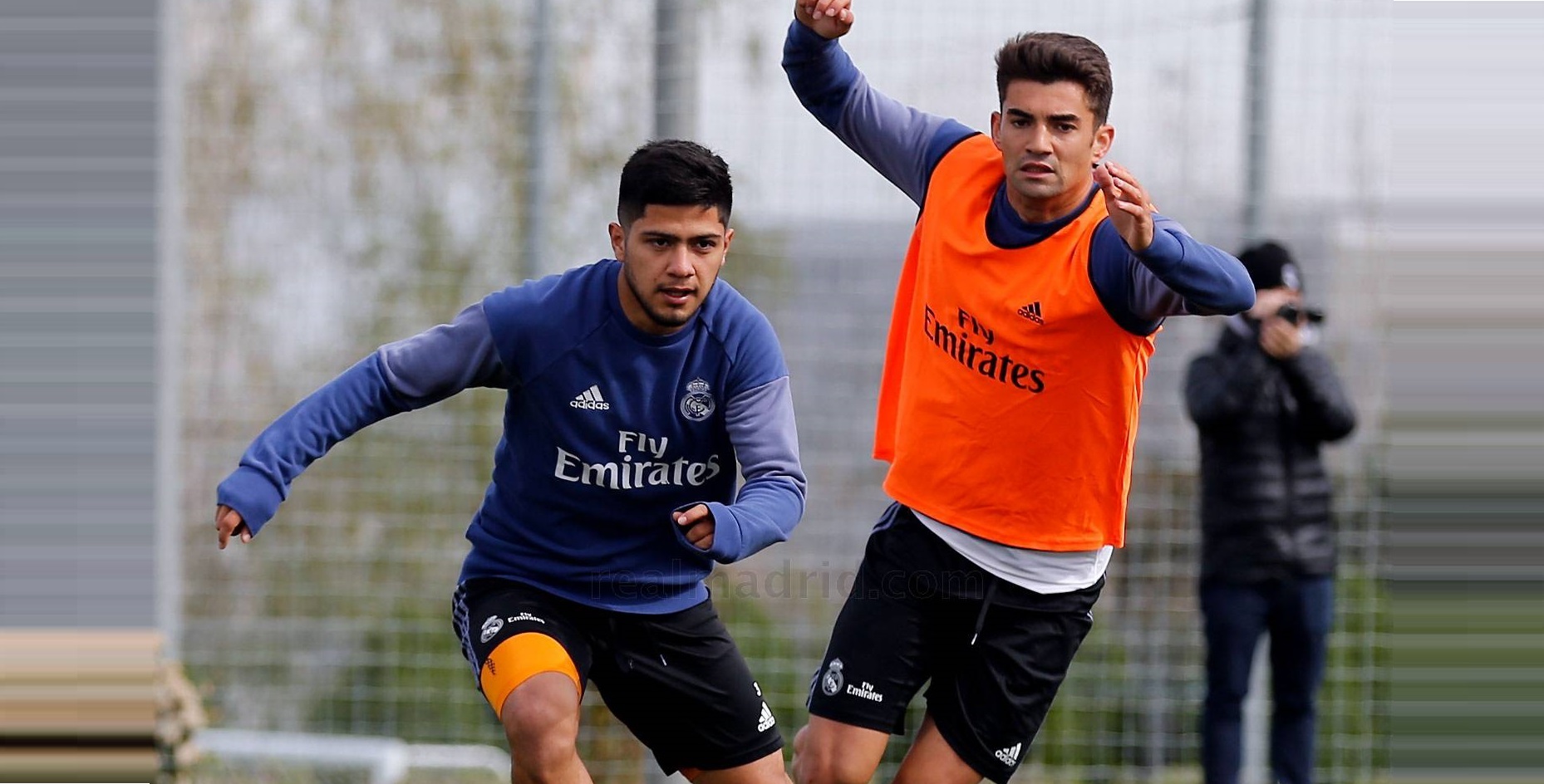 Sergio Díaz entrenó con el plantel principal del Real Madrid