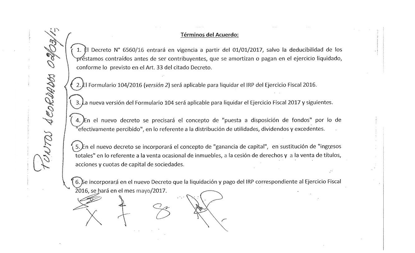 ARP y Gobierno llegan a acuerdo sobre Impuesto a la Renta Personal