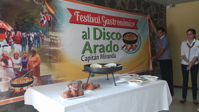 Capitán Miranda prepara el “Festival gastronómico al disco arado”