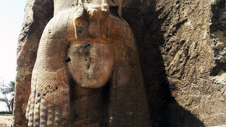 En Egipto encuentran una estatua de la abuela de Tutankamón
