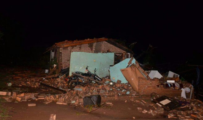 Yacyretá ayudará a restaurar casas dañadas por tornado en Misiones