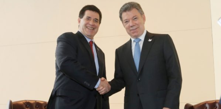 Presidente colombiano visitará Paraguay