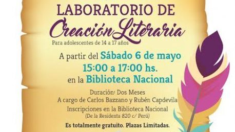 Laboratorio de Creación Literaria para adolescentes