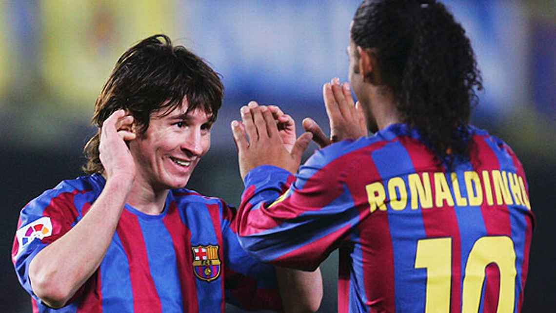 A 12 años del primer gol de Messi con Barcelona