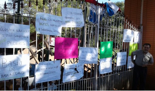 Toma de colegio: Alumnos del Saturio Ríos denuncian acoso y maltratos