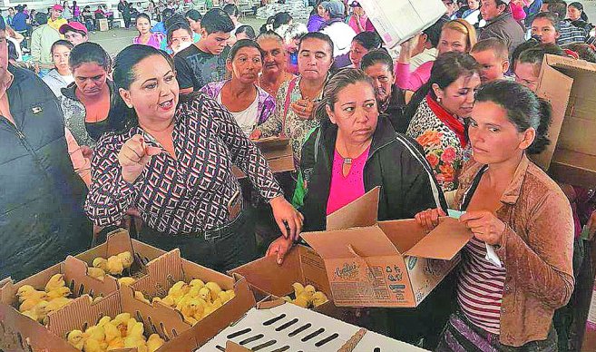 Ministro de agricultura molesto por acto de proselitismo en entrega de pollitos y alimentos