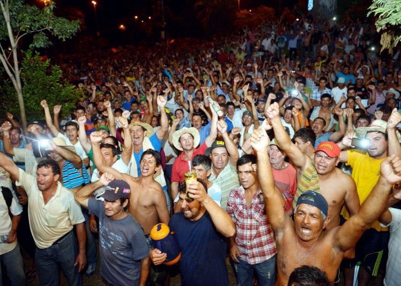 Campesinos se organizan en el norte para sumarse a las protestas pidiendo la destitución del presidente y vicepresidente de la República