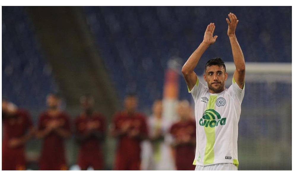 Así fue el primer gol de Alan Ruschel, uno de los sobrevivientes del Chapecoense tras la tragedia