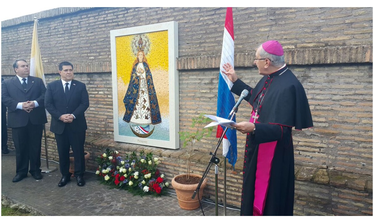 Fue inaugurado el Mosaico de la Virgen de Caacupé en el Vaticano