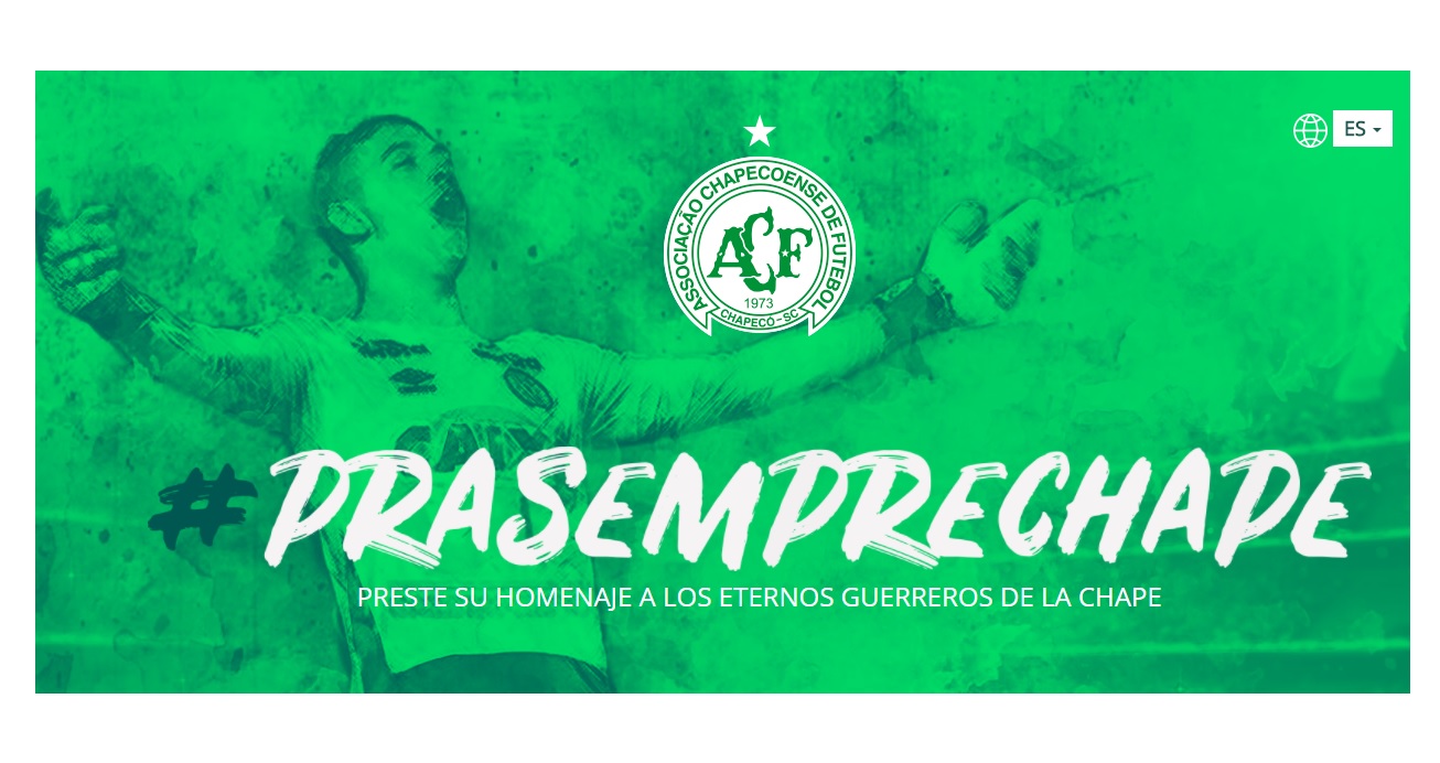 “Para siempre Chapé”: abren página web de homenajes a los eternos guerreros del Chapecoense