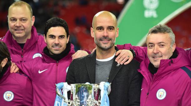 Guardiola es campeón por primera vez con el City