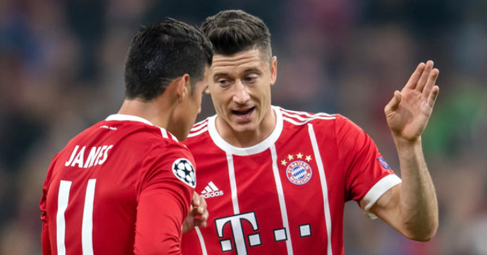 Real Madrid propondría a James para fichar a Lewandowski