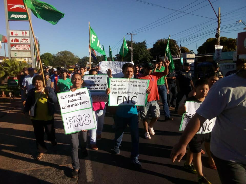 Inicia la 25ª marcha nacional campesina