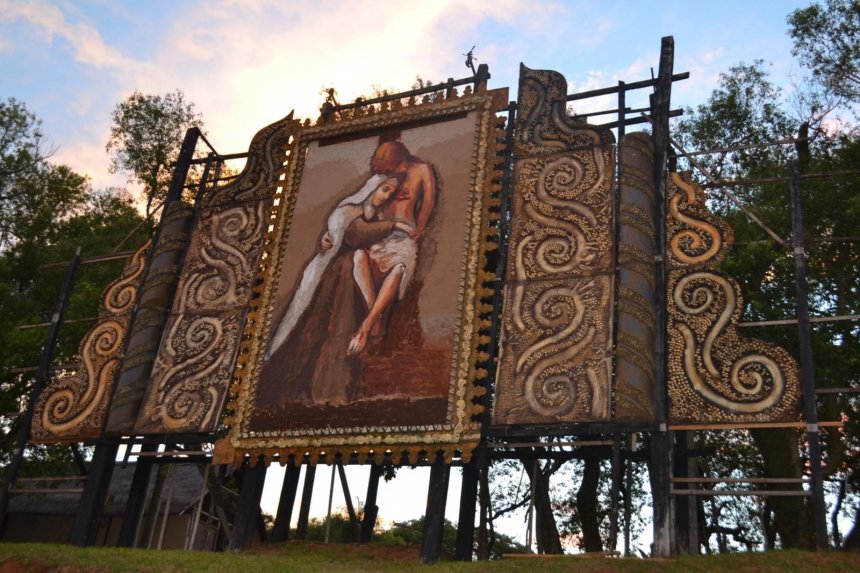 Con un retablo de Chiquitunga, esperan a miles de visitantes en Tañarandy