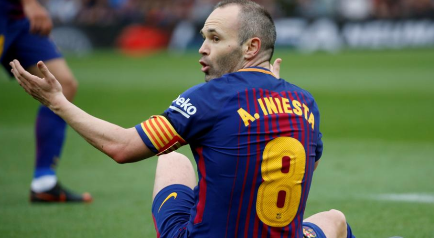 Varios heridos en medio de una entrevista a Iniesta