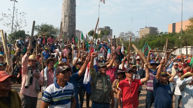 Campesinos marchan hoy en Asunción en reclamo de reivindicaciones