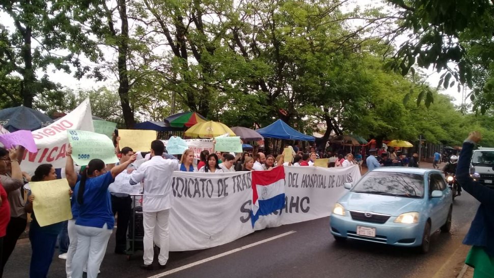 Sindicato del Hospital de Clínicas anuncia refuerza de paro escalonado