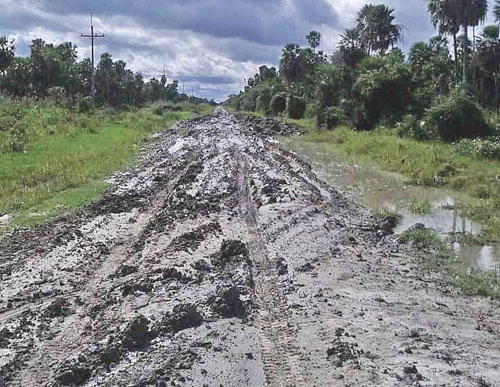 Fuerte Olimpo, en el aislamiento por rutas intransitables