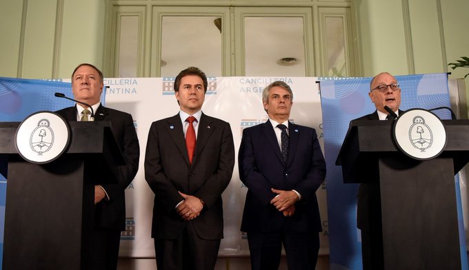 Argentina, Brasil, Paraguay y Estados Unidos crean mecanismo para coordinar lucha contra ilícitos y el terrorismo