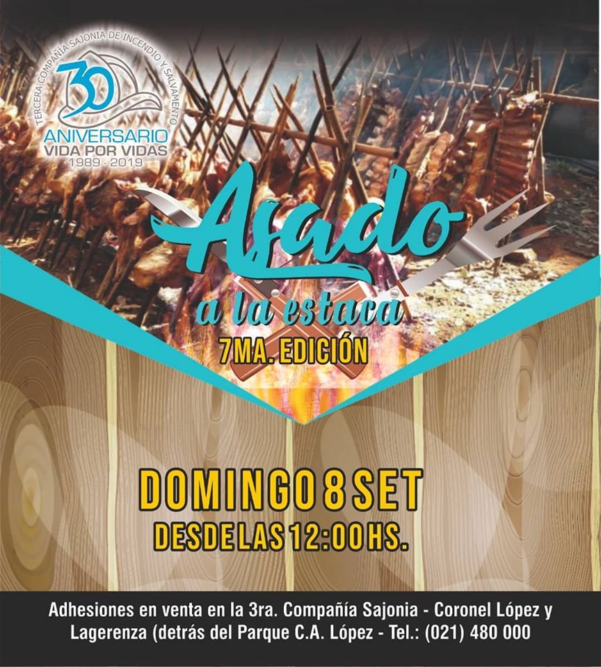 Bomberos de Sajonia organizan la 7ª edición del Asado a la Estaca