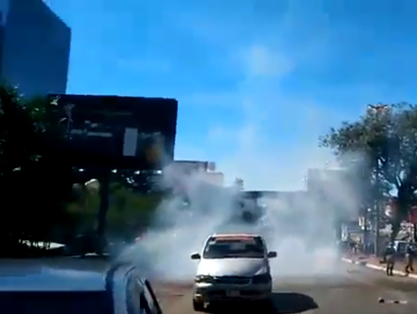 Represión a manifestantes en Ciudad del Este