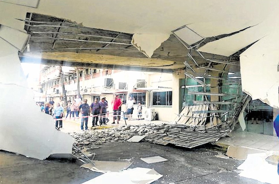 IPS dispuso demolición y ordena pericia tras derrumbe de cielorraso