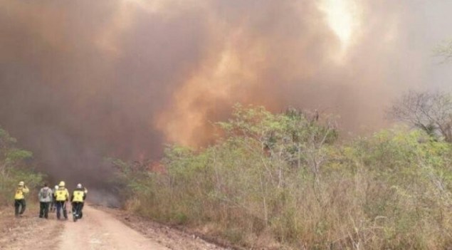 Fuego tampoco da tregua a Departamento de Boquerón