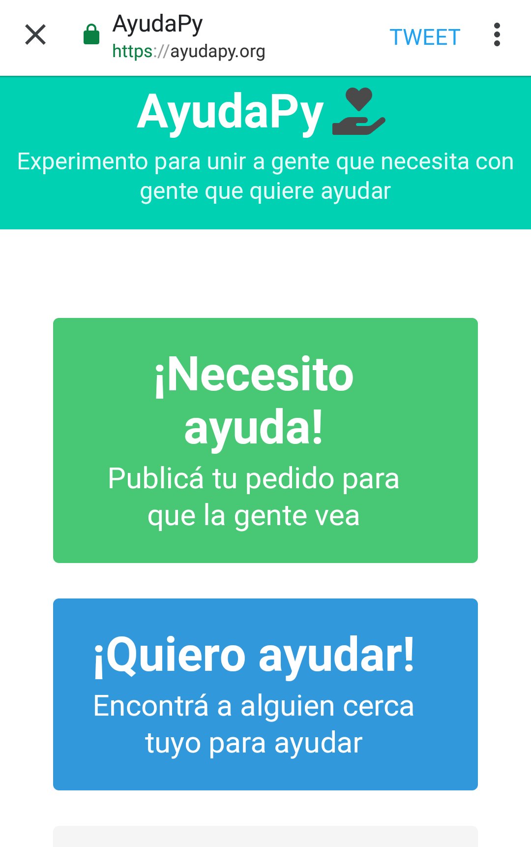 Lanzan plataforma para pedir ayuda y ayudar en Paraguay