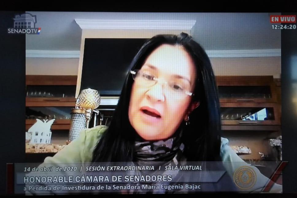 “Era inadmisible seguir sosteniendo a Bajac en la Cámara”, afirma senadora Arrúa