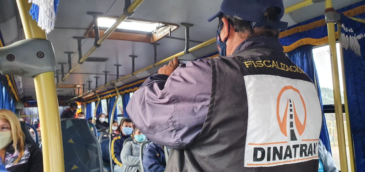 DINATRAN realiza controles de transporte público de corta, mediana y larga distancia